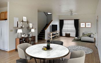 Open floor plan*
